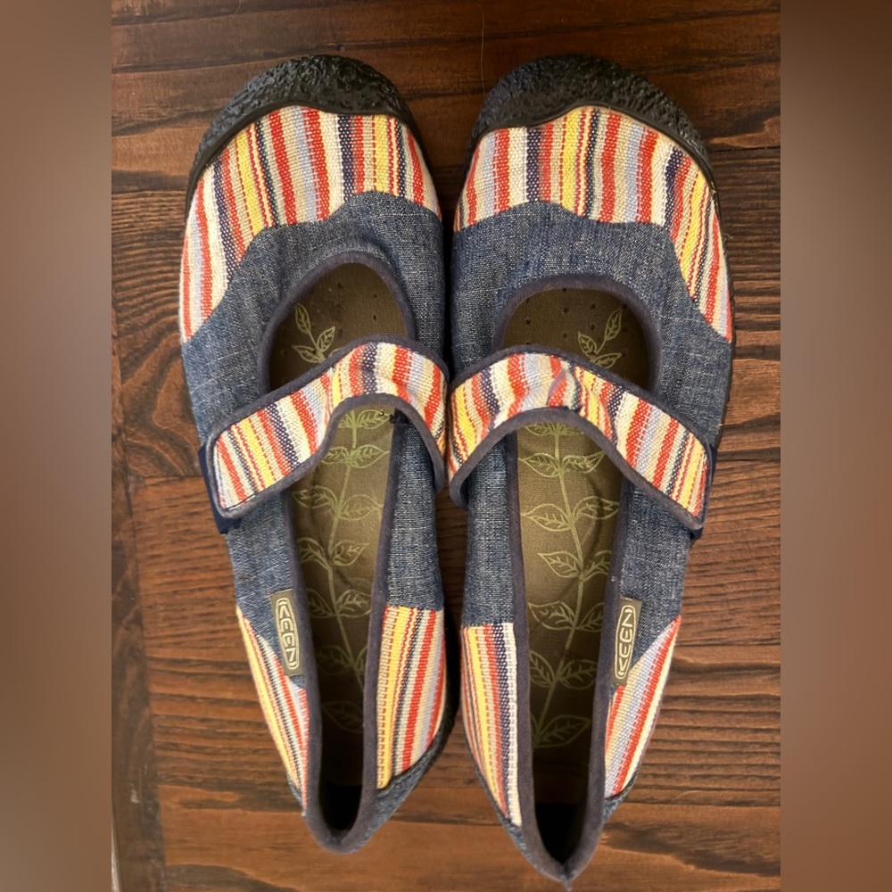 Keen Multicolor Striped Mules